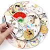 50 Pcs Fan Stickers Vinyl Funny Aesthetic Cute Fan Sticker for Water Bottle Laptop Skateboard Luggage Computer Scrapbook Notebook Bicycle Cars Bumper,Waterproof Trendy Sticker for Adults Teens view 3
