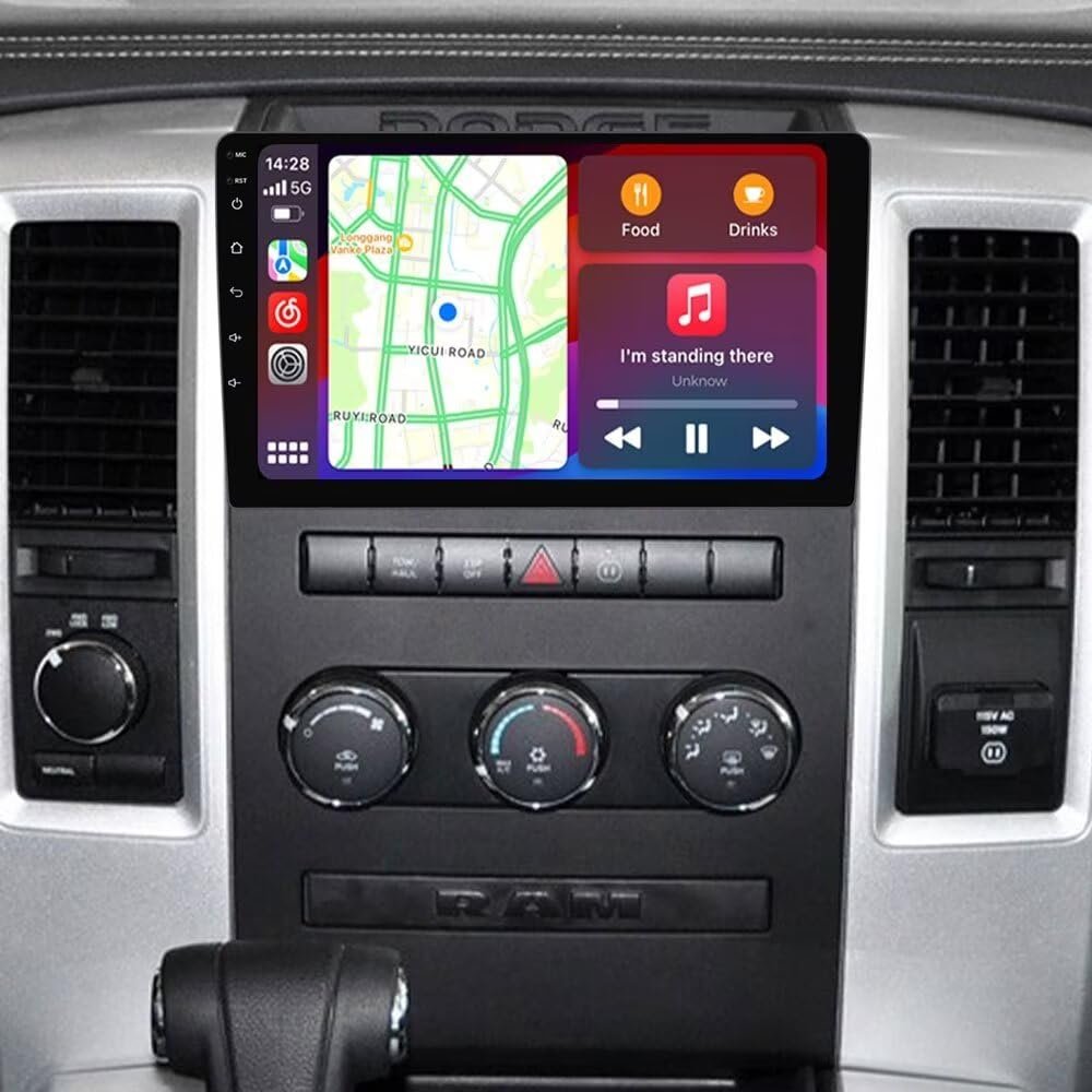 Biorunn Radio Stereo for Dodge RAM 1500 2500 3500 2009 2010 2011 2012 (8GB+256GB), 10.1 Inch 8-Core GPS Navi Car-Play Android Auto Head Unit IPS FM AM RDS SWC DSP 5GWiFi