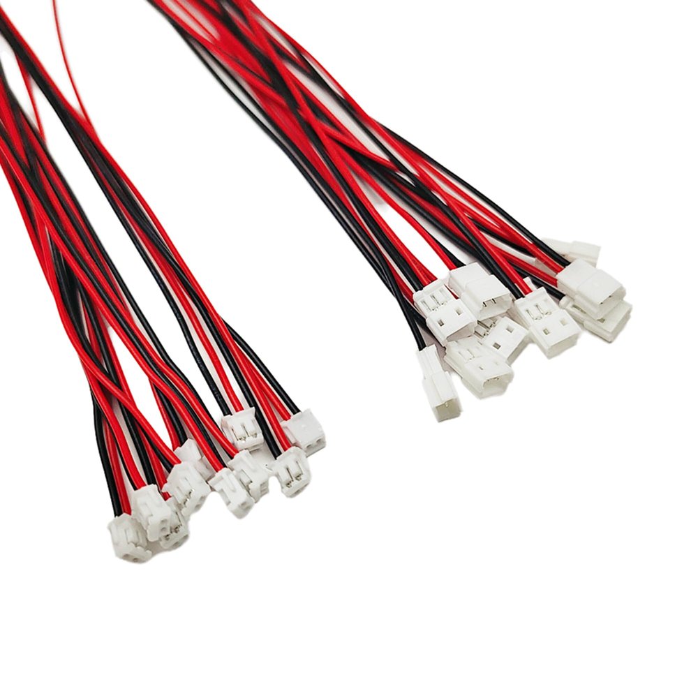 10 Pairs JST ZH1.5mm 2Pin Mini Micro Electrical Male and Female Connector Plug with 15cm UL1571-24AWG Wire Cable