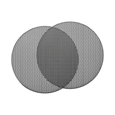 REPAIROCK Universal 3 Inch Speaker Grills Mesh for Audio Subwoofer 84x6.5mm Grille without Frame Black - Pack of 2 Auto Replacement Parts