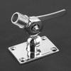 Stainless Steel VHF Antenna Ratchet Mount Dual - Axle Base for Marine Boats - & Installation Solution view 3