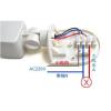 2-Piece Motion Sensor Switch for LED Floodlights, Outdoor Security Infrared PIR Detector with 180-Degree Detection Range, Wall-Mounted Light Activator for Home Safety and Replacement Use view 2
