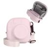 HIYQIN Hard EVA Storage Case Widely Compatible with Fujifilm Instax Mini 12/11/9/8/99/40, Instant Camera Protective Carrying Case with Adjustable Strap - Cherry Pink view 1