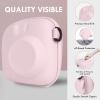 HIYQIN Hard EVA Storage Case Widely Compatible with Fujifilm Instax Mini 12/11/9/8/99/40, Instant Camera Protective Carrying Case with Adjustable Strap - Cherry Pink view 4