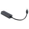 USB C to Ethernet Adapter Compact Light USB Type C to RJ45 Gigabit Cable Converter for Tablets Made from Aluminum Alloy Black view 2