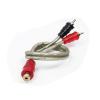1Pcs Car Audio Cable 1 Male to 2 Female / 1 Female RCA 2 Male Adapter Cable Wire Splitter Stereo Audio Connector(1Female to 2Male) view 1