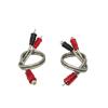 1Pcs Car Audio Cable 1 Male to 2 Female / 1 Female RCA 2 Male Adapter Cable Wire Splitter Stereo Audio Connector(1Female to 2Male) view 2