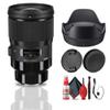 Sigma 28mm f/1.4 DG HSM Art Lens for Sony E (441965) Bundle: Lens Case, Lens Pouch, Front and Rear Lens Caps, 3-Piece Filter Kit, Full Cleaning Kit, Lens Cap Keeper view 1