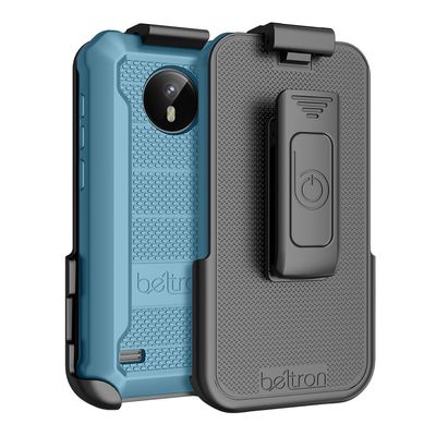 BELTRON Omnipod 5 Case with Belt Clip, Slim Protective Grip Case with Reinforced Technology Designed to Protect Omnipod 5 Receiver (Strong & Durable Rotating Clip Case) (Blue)