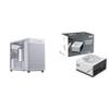 ASUS Prime AP201 White MicroATX Tempered Glass Edition SFF Ready + ASUS Prime 850W 80+ Gold,ATX 3.0, Fully Modular, 2 in 1 Color Options, 8-Year Warranty view 1