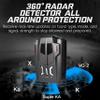 KF Premium V9 16-Band 360 Car Trucker Laser Radar Detector with Speed & Voice Alert Warning System for Anti-Speed Trap, Red-Light Cameras, and Full Road Coverage view 2