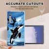 Tudguiloae for Boox Palma Clear Case (Killer whales seabirds) with Corner Bumpers - 6.13 inch Glitter E-Reader Clear Case Slim Lightweight Scratch-Proof Soft for Boox Palma Clear Cover for Women Girls view 3
