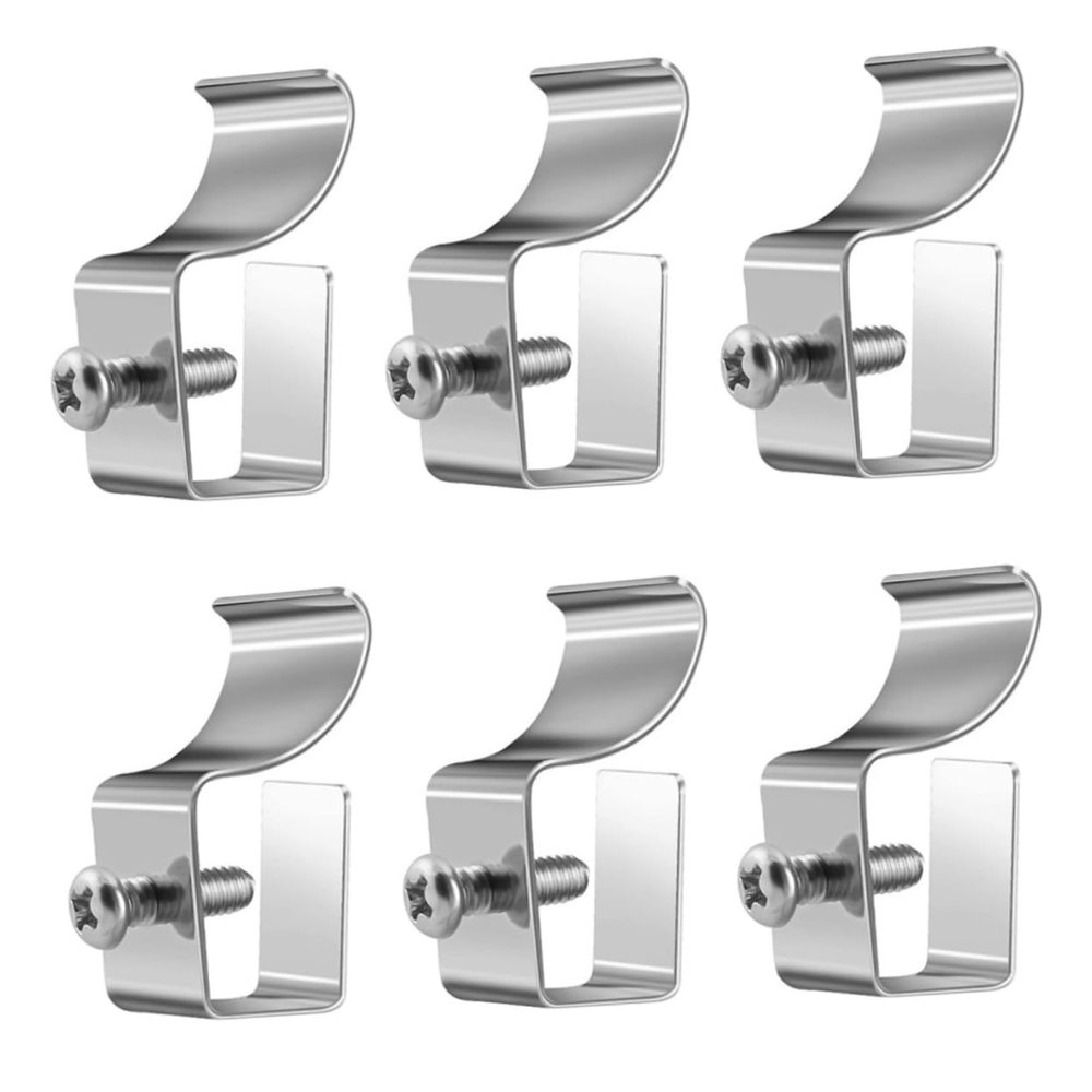 KOMBIUDA 12pcs Heavy Duty Vinyl Siding Hooks No Needed Wall Hangers for Outdoor Security Cameras Clips for Easy Installation for Seasonal Use
