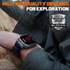 SGNICS Smart Watch for TCL 40 T Military Smart Watch for Men (Answer/Make Call), 1.85in HD Tactical Sports Rugged Smartwatch, Fitness Tracker Watch for Android/iOS Phones - Black view 4
