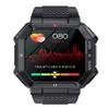 Smart Watch for Unihertz Jelly 2 Military Smart Watch for Men (Answer/Make Call), 1.85in HD Tactical Sports Rugged Smartwatch, Fitness Tracker Watch for Android/iOS Phones - Black view 3