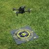 Drone Landing Pad Weighted, Double-Faced (Yellow & Black) Waterproof Portable Fast-Foldable Helipad for DJI FPV Mavic 2 /Mini SE view 4