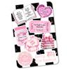 Clear Back Cover Insert for Kindle Paperwhite 11th Generation 6.8" | Bookish Cardstock Insert for E Reader | Paper Insert | Booktok Stickers Case Insert | Smut Spicy Bookworm Gifts (Black Checkered) view 1