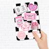 Clear Back Cover Insert for Kindle Paperwhite 11th Generation 6.8" | Bookish Cardstock Insert for E Reader | Paper Insert | Booktok Stickers Case Insert | Smut Spicy Bookworm Gifts (Black Checkered) view 2