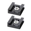 OSALADI 4pcs Cold Shoe Mount Adapter Flash Bracket for Camera Accessories Quick Release Stand for Led Lights Monitors and Microphones Black view 2