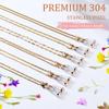 Birwiny Stylish Magnetic Anti-Lost Necklace Chain  Neck-Worn Strap Compatible with AirPods 1&2 /3rd /Pro/Pro 2 Gold Cable Design view 2