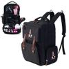 ANAR GOODS Hairstylist Tools Backpack | Large Capacity | Holds Hair Dryer, Curling Iron & PC Compartment | Travel-Friendly | Easy Packing | Strong Materials | Black view 1