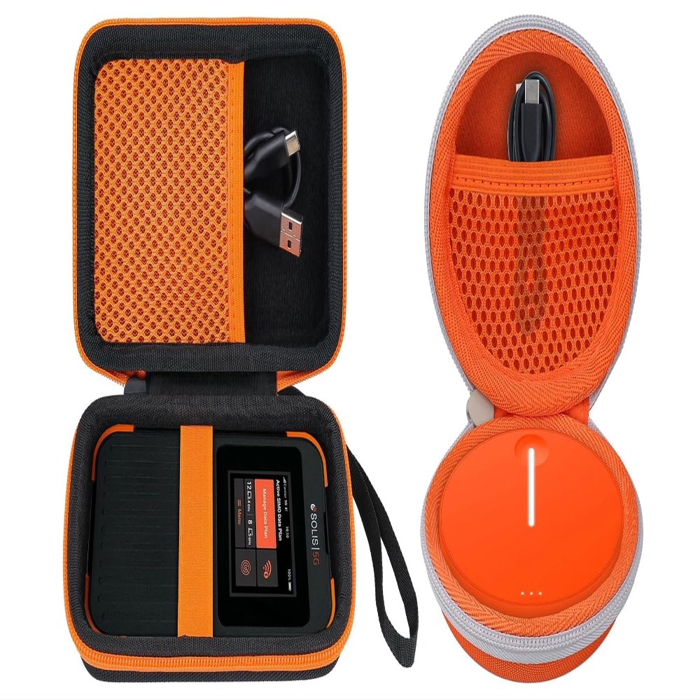Aenllosi Hard Storage Case for SIMO Solis 5G/Lite 4G LTE WiFi Mobile Hotspot,Solis 5G/4G Hotspot Device Organizer (Case Only)