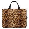 15 Inch Portable Laptop Case Wild Animal Cheetah Leopard Print, Tablet Briefcase Carrying Bag with Handle, Water Resistant Travel Carrying Case for Women Men view 1