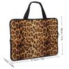 15 Inch Portable Laptop Case Wild Animal Cheetah Leopard Print, Tablet Briefcase Carrying Bag with Handle, Water Resistant Travel Carrying Case for Women Men view 2