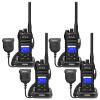 Retevis NR30S 2 Way Radio Long Range,Emergency Two Way Radios with Mic,IP67 Waterproof,NOAA,Heavy Duty,Noise Canceling,2800mAh,Group Call,Professional Walkie Talkies for Snowstorm Construction(4Pack) view 1