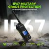 Retevis NR30S 2 Way Radio Long Range,Emergency Two Way Radios with Mic,IP67 Waterproof,NOAA,Heavy Duty,Noise Canceling,2800mAh,Group Call,Professional Walkie Talkies for Snowstorm Construction(4Pack) view 3