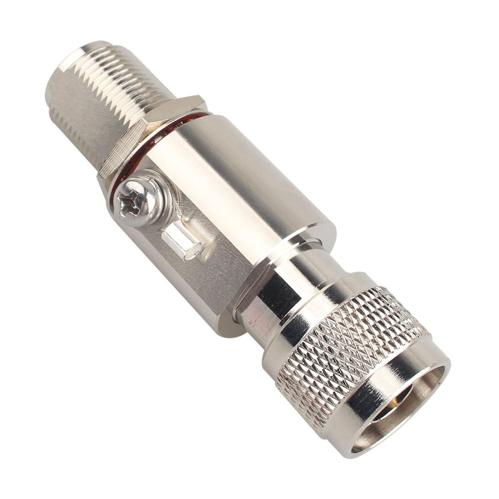 Futheda Lightning Arrestor N Male to N Female Low Loss Coaxial Surge Protector 50 Ohm DC 0-6GHz for 3G 4G LTE 5G Wi-Fi 900MHz Helium LoRa and Other Outdoor Antennas (ANT-211-002)