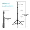 IPDBLBYL Photography Tripod 1/4 Screw Head Light Stand Projector Flash Photography 150cm, 200cm(150cm) view 2
