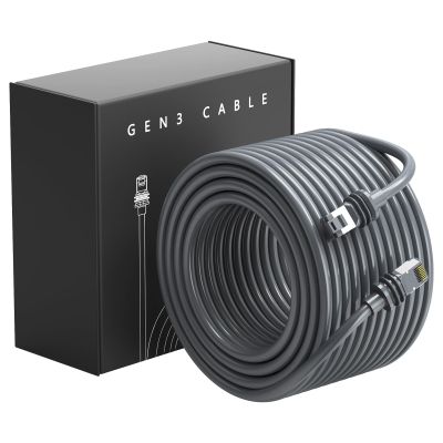 HVMKSR 150FT Starlink Gen 3 Cable 26AWG for Starlink Standard Generation 3, Replacement Extension Cable Waterproof Satellite Starlink Standard V3 (150FT/46M)
