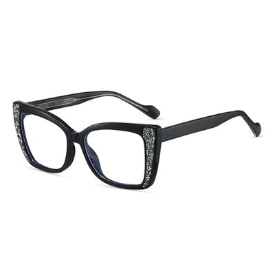 bullabulling Bling Rhinestone Square Reading Glasses For Women Men Blue Light Blocking Computer Readers (c1, 1.75, x)