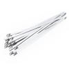 100Pcs 304 Stainless Steel Cable Ties Width 4.6mm Heavy Duty Self-Locking Multi-Purpose Metal Exhaust Wrap 100/200/300/500mm(4.6mm x 250mm) view 4