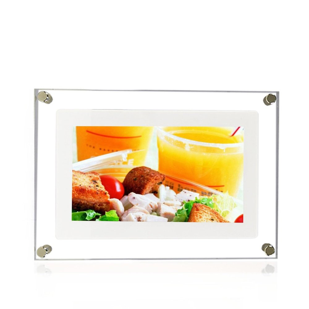 10-inch high-Definition Transparent Acrylic Digital Photo Frame, Full Playback of Videos, Pictures and Music, Electronic Photo Album