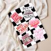 Clear Back Cover Insert for Kindle Paperwhite 11th Generation 6.8" | Bookish Card Insert for E Reader | Black Checkered Cardstock Paper Insert | Booktok Stickers Case Insert | Smut Spicy Book Gifts view 2