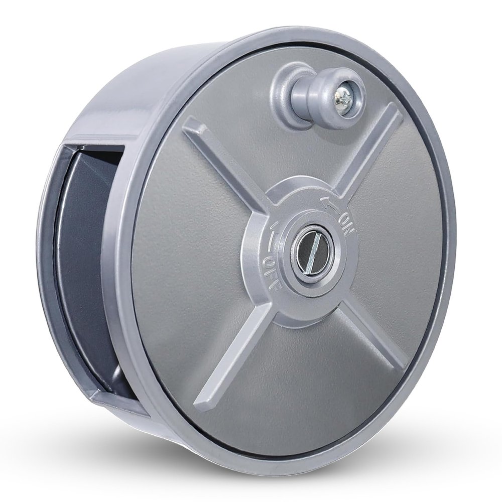 Aluminum Tie Wire Reel Coil Holder with Ergonomic Rewind Knob, Lightweight, Sturdy, Smooth Operaring, Durable with Built-in Belt Loops.