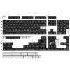 172 SA Profile Keycaps for Mechanical Gaming Keyboards Custom ABS Keycaps for Cherry MX Switches ANSI ISO Support All Kinds of US Layout Cross Axis Keyboard (Black with White) view 1