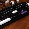 172 SA Profile Keycaps for Mechanical Gaming Keyboards Custom ABS Keycaps for Cherry MX Switches ANSI ISO Support All Kinds of US Layout Cross Axis Keyboard (Black with White) view 2