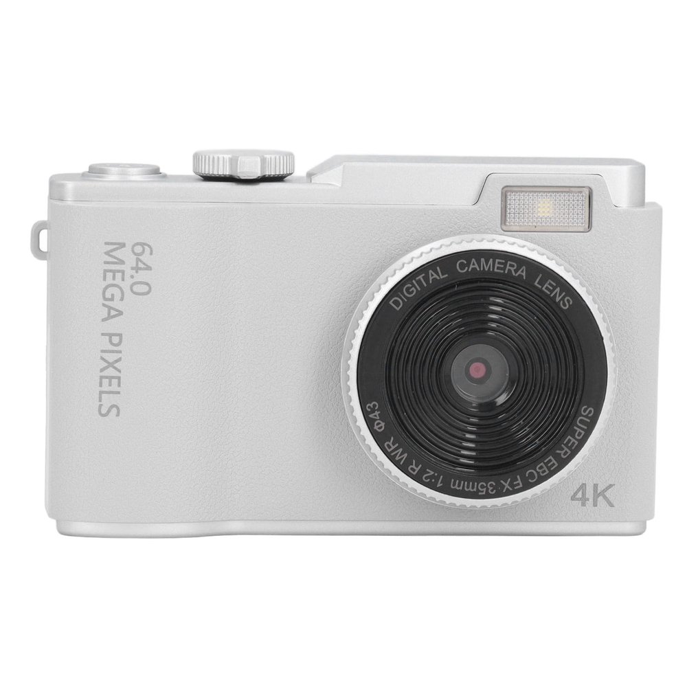 XUMIUZIY 48MP 1080P Digital Camera, Compact Selfie Camera 2.4 Inch Screen 16x Zoom Autofocus Stable Prevent Shaking 800mAh Battery Retro and Stylish with Fill Light for Travel Outdoor
