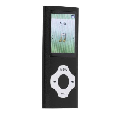 MP3 MP4 Player, Portable Music Player BT 5.0 HiFi Sound 1.8in Color Screen 128GB Expandable Volume Control Multifunction Rechargeable with Electronic Book Voice Recording (Black)