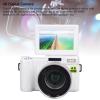 4K 48MP Digital Camera, Compact Vlogging Camera Face Detection Autofocus Anti Shake 800mAh 3in 180 Degree Flip Screen 0.45X Wide Angle Macro Lens with 32G Card for Travel (White) view 3