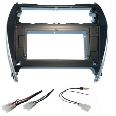 10.1" Inch Car Stereo Install Dash Kit, Wire Harness, and AM/FM Radio Antenna Adapter -No Factory External Amp Vehicles: Made for Toyota: 2012 2013 2014 Camry