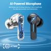 Middle Rabbit SW5 Wireless Gaming Earbuds with Mic, Compatible with PC PS5 PS4 Desktop VR, Computer Headphones, 2.4G Dongle & Bluetooth 5.4 Dual-Mode, 4 Built-in Microphones, 20ms Low Latency view 4