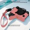 Bowan X-T50 Camera Case, Handmade Genuine Real Leather Half Camera Case Bag Cover for Fujifilm X-T50 Camera Bottom Opening Version + Hand Strap (Pink) view 2