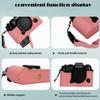 Bowan X-T50 Camera Case, Handmade Genuine Real Leather Half Camera Case Bag Cover for Fujifilm X-T50 Camera Bottom Opening Version + Hand Strap (Pink) view 4