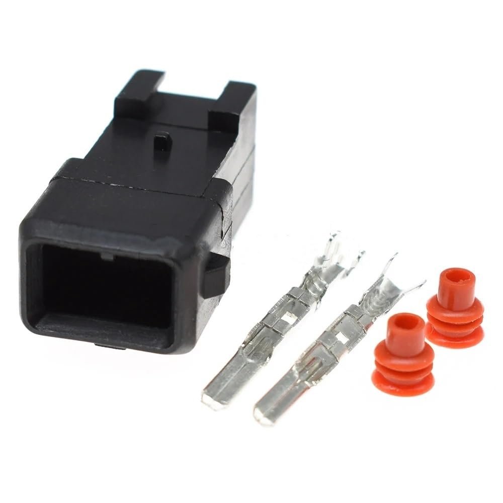 1-20 Sets 2Pin TE 3.5mm Series Waterproof Plug Connector 282189-1 for Primary Power Supply Timer Injector EV1 Ignition Coil(Male Set,5Sets)