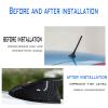 1 Pcs Car Shark Fin Antenna Cover, Vehicle Shark Fin Shape Cover with Adhesive Tape, Automotive Top Decoration, Suitable for Most Cars, Trucks, Suvs (Carbon Fiber Black) view 4