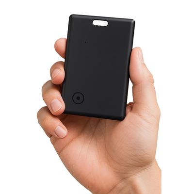 Slim Wallet Tracker Card Compatible with Apple Find My - Easily Find My,Finder Card Tracker (Black)